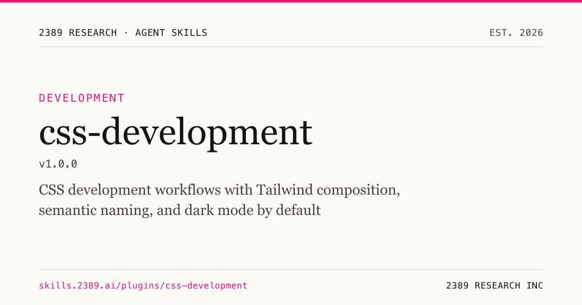 css-development | 2389 Research